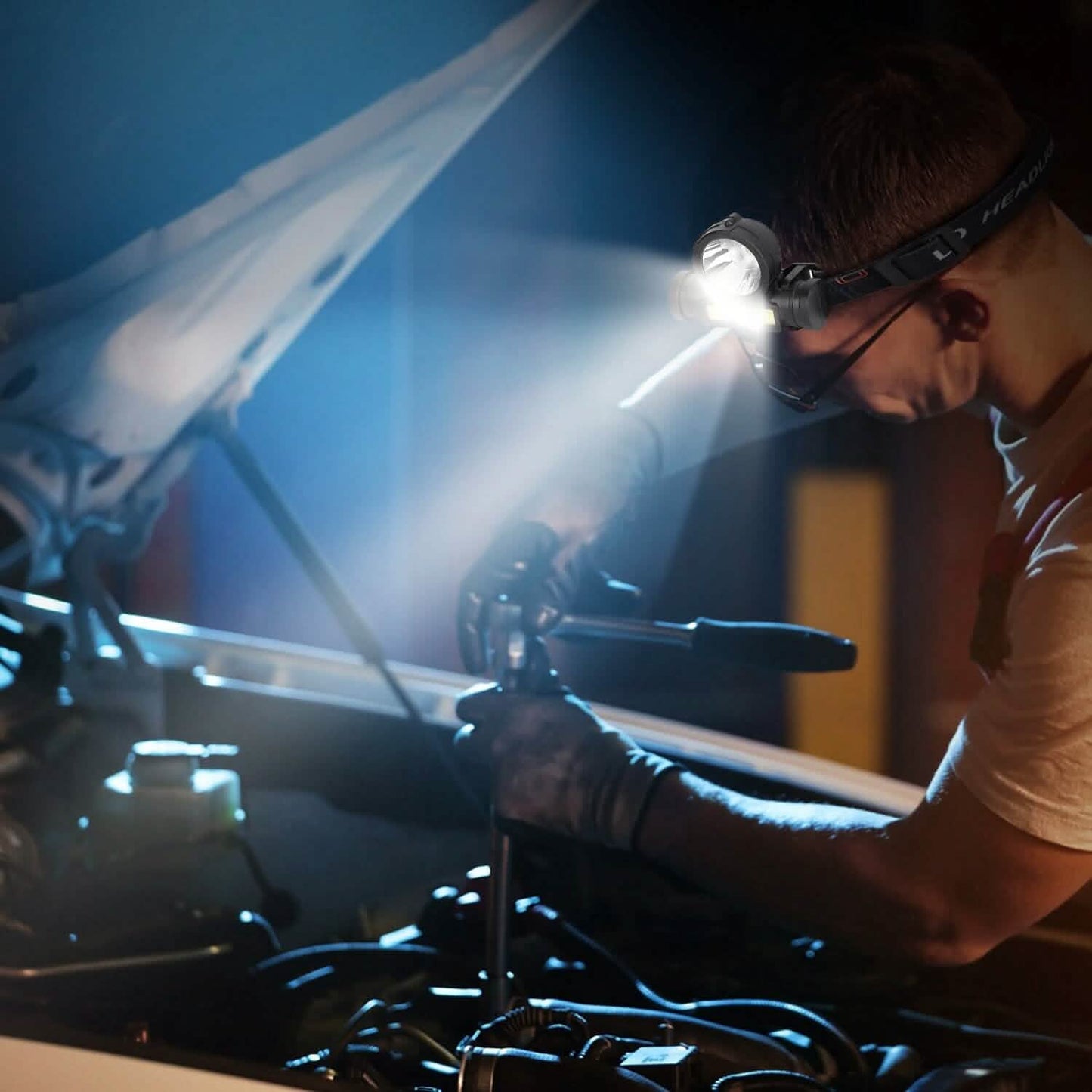 LED Headlight Super Bright Head Torch with 3 Lighting Modes