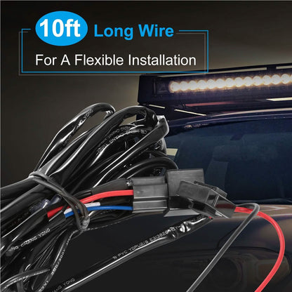 LED Light Bar Wiring Harness Kit Universal Fitment