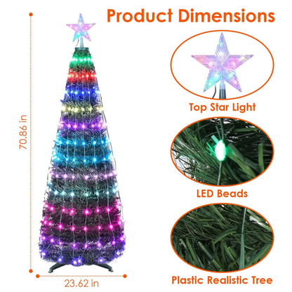 LED Lights Collapsible Christmas Tree Light with Remote App Control