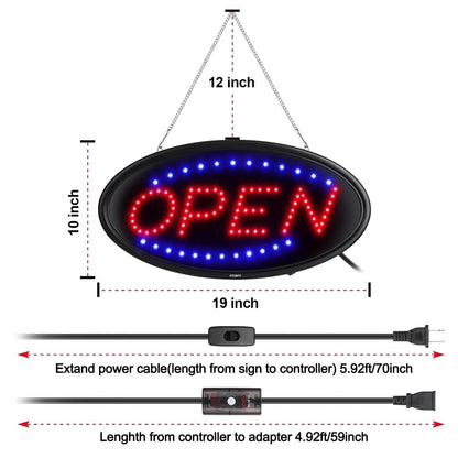 LED Open Sign Advertisement Board Electric Display with Remote Control and Timing Function