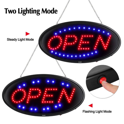 LED Open Sign Advertisement Board Electric Display with Remote Control and Timing Function