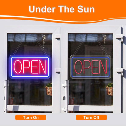 LED Open Sign Advertisement Board with 11 Levels Adjustable Brightness