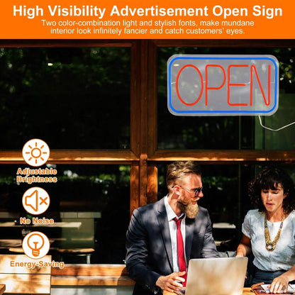 LED Open Sign Advertisement Board with 11 Levels Adjustable Brightness