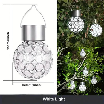 LED Outdoor Solar Lights Garden Light Chandelier Hanging Lamp