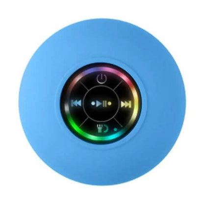 LED Portable Wireless Rechargeable Suction Bathroom Speaker