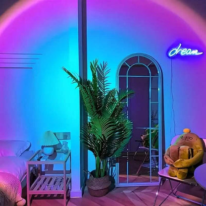 LED Projection Sunset Rainbow Lamp