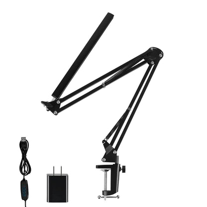 LED Reading Desk Lamp with Clamp Adjustable Swing Arm