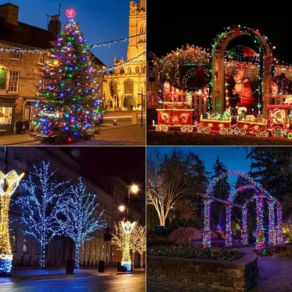 LED Rope Lights Outdoor, RGB Remote Control Fairy String Lights Plug In With 200 LEDs
