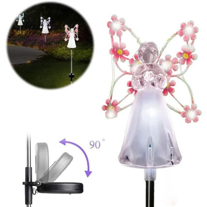 LED Solar Angel Garden Stake Lights
