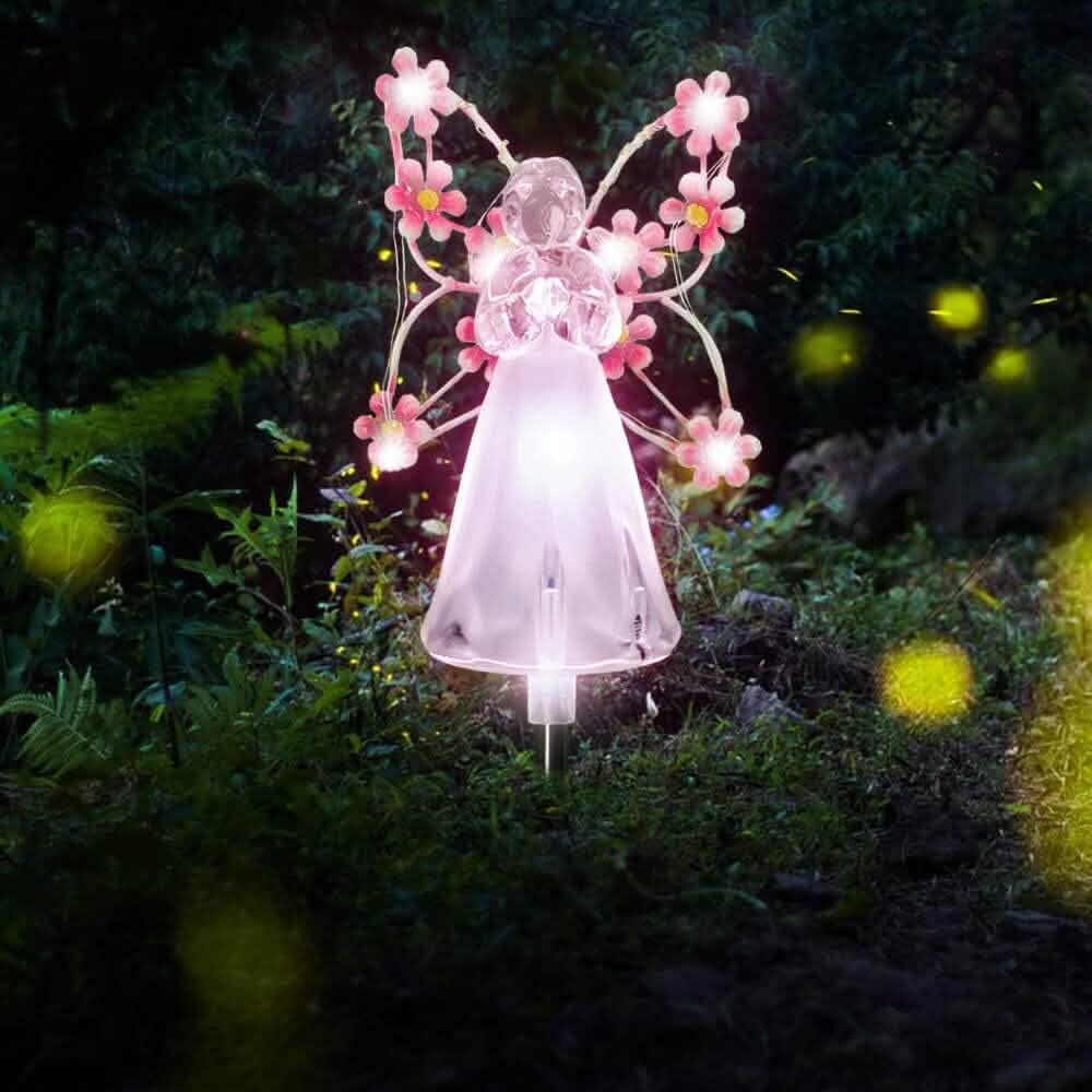 LED Solar Angel Garden Stake Lights