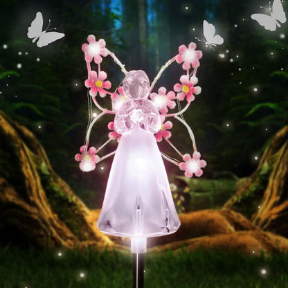 LED Solar Angel Garden Stake Lights