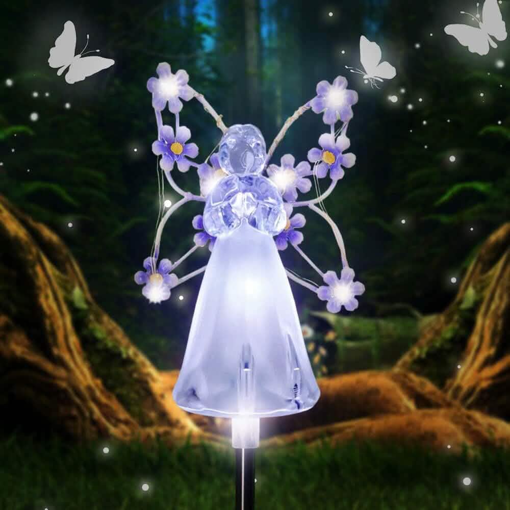 LED Solar Angel Garden Stake Lights