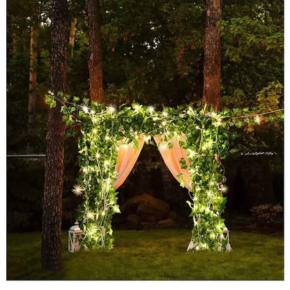 LED Solar Ivy Leaf String Light