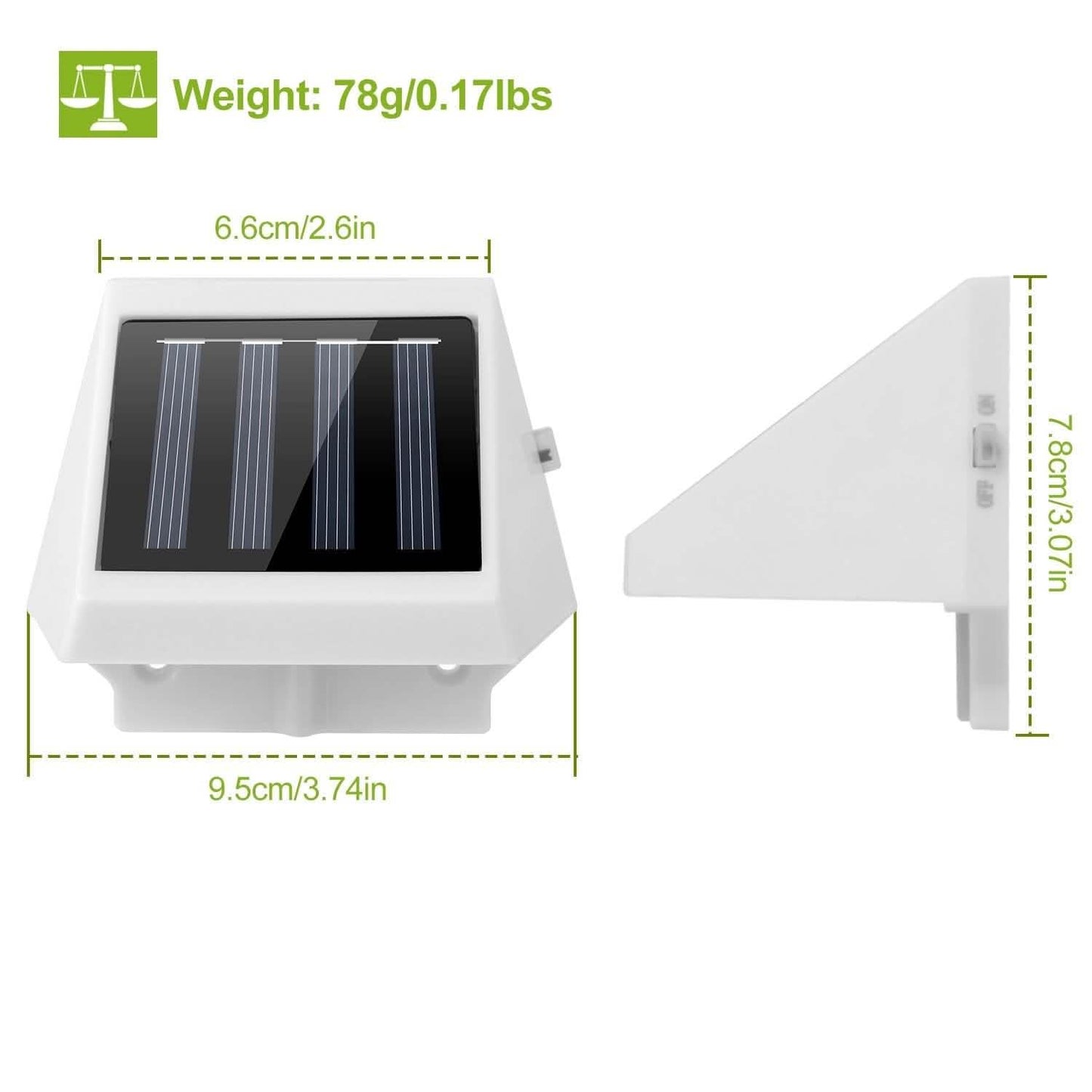 LED Solar Powered Stair Lights