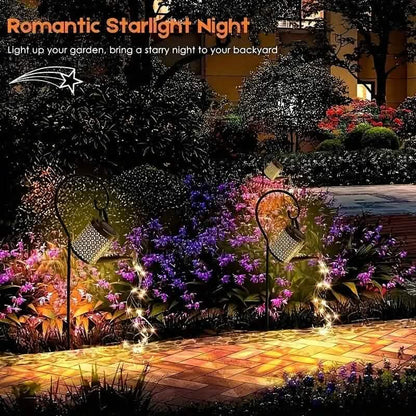 LED Watering Can Fairy Teapot Solar String Lights