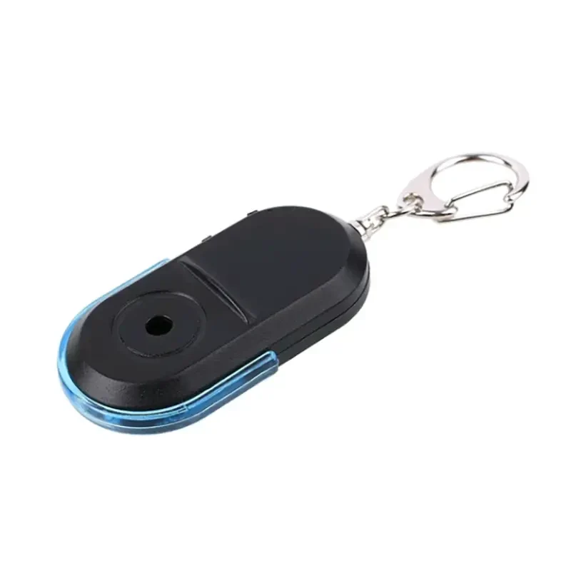 LED Whistle Key Finder Flashing Beeping Sound Control Alarm Anti-Lost Key Locator Finder Tracker With Key Ring