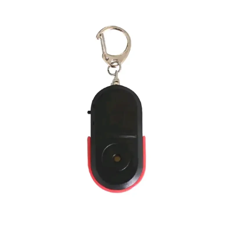 LED Whistle Key Finder Flashing Beeping Sound Control Alarm Anti-Lost Key Locator Finder Tracker With Key Ring
