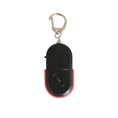 LED Whistle Key Finder Flashing Beeping Sound Control Alarm Anti-Lost Key Locator Finder Tracker With Key Ring