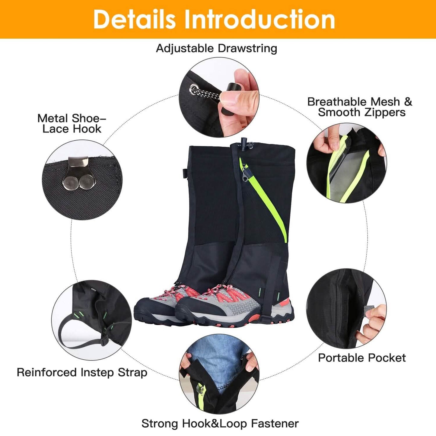 Leg Gaters Waterproof Snow Boot