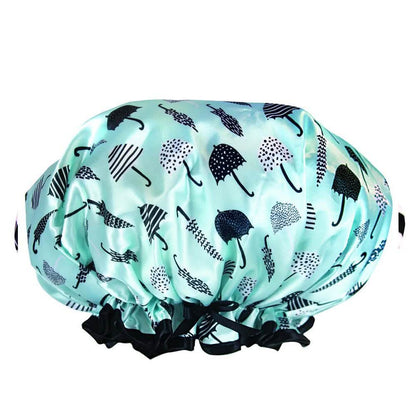 Lemon Lavender Comfy Retro Style Shower Cap