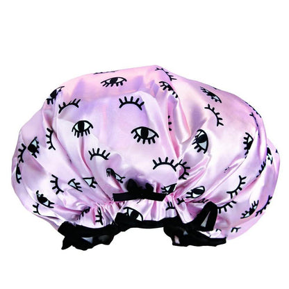 Lemon Lavender Comfy Retro Style Shower Cap
