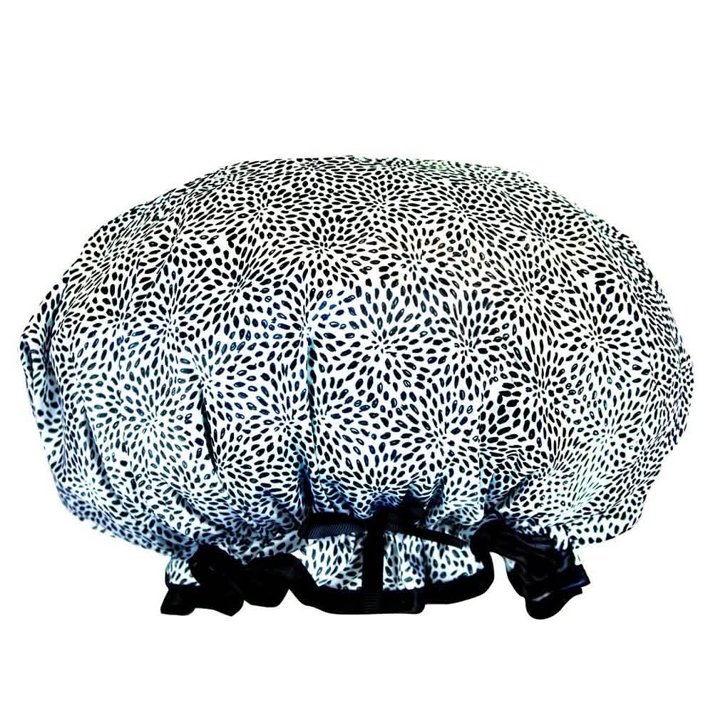 Lemon Lavender Comfy Retro Style Shower Cap