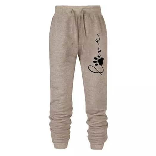 Leo Rosi Women's Love Dog Paw Print Joggers
