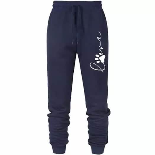 Leo Rosi Women's Love Dog Paw Print Joggers