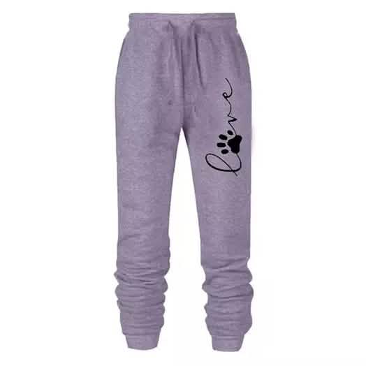 Leo Rosi Women's Love Dog Paw Print Joggers