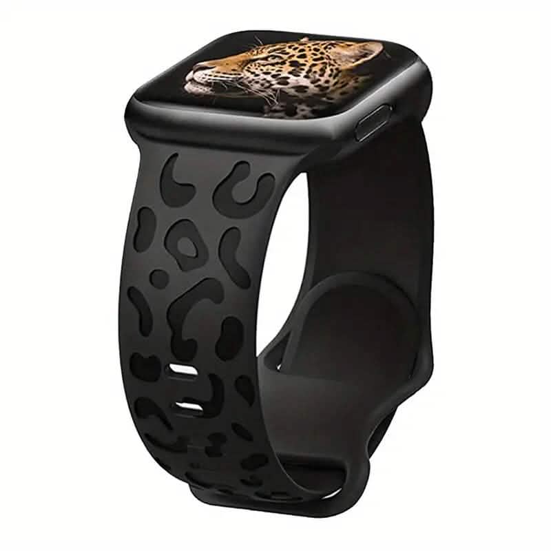 Leopard Engraved Replacement Band Compatible with iWatch