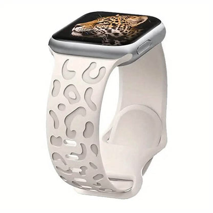 Leopard Engraved Replacement Band Compatible with iWatch