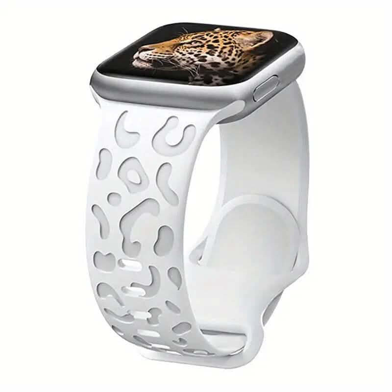 Leopard Engraved Replacement Band Compatible with iWatch