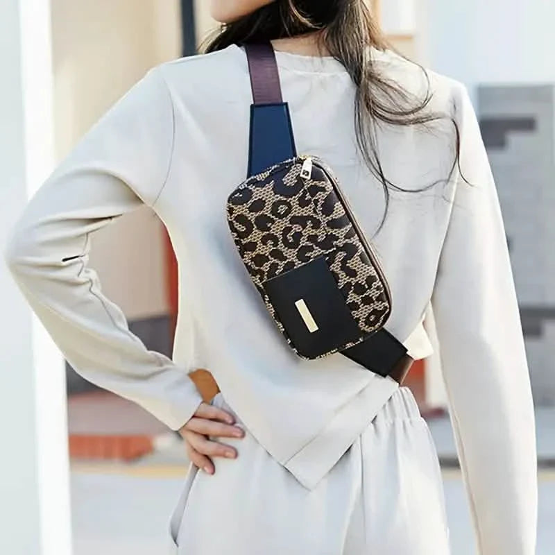 Leopard Pattern Chest Bag