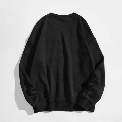 Letter and Car Print Oversized Sweatshirt