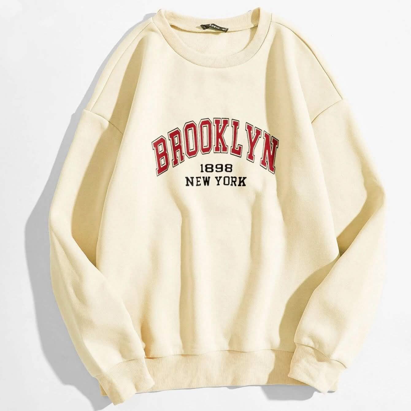 Letter Graphic Thermal Lined Sweatshirt