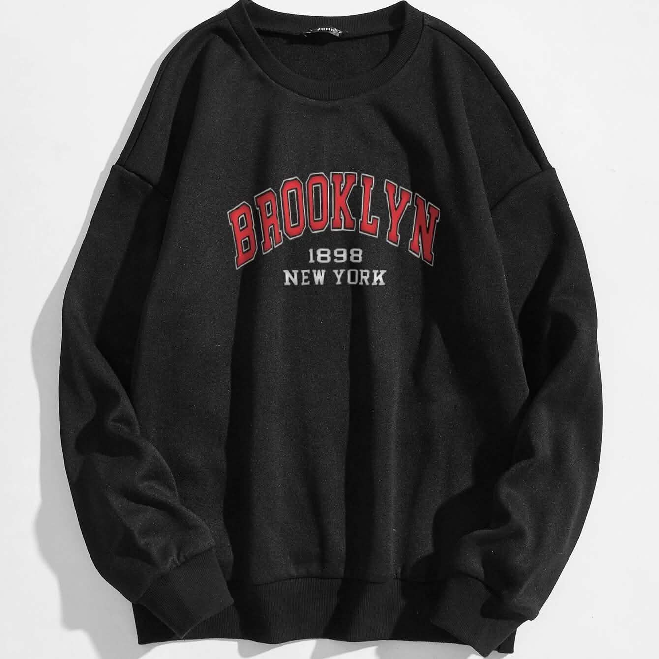 Letter Graphic Thermal Lined Sweatshirt