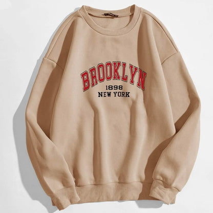 Letter Graphic Thermal Lined Sweatshirt