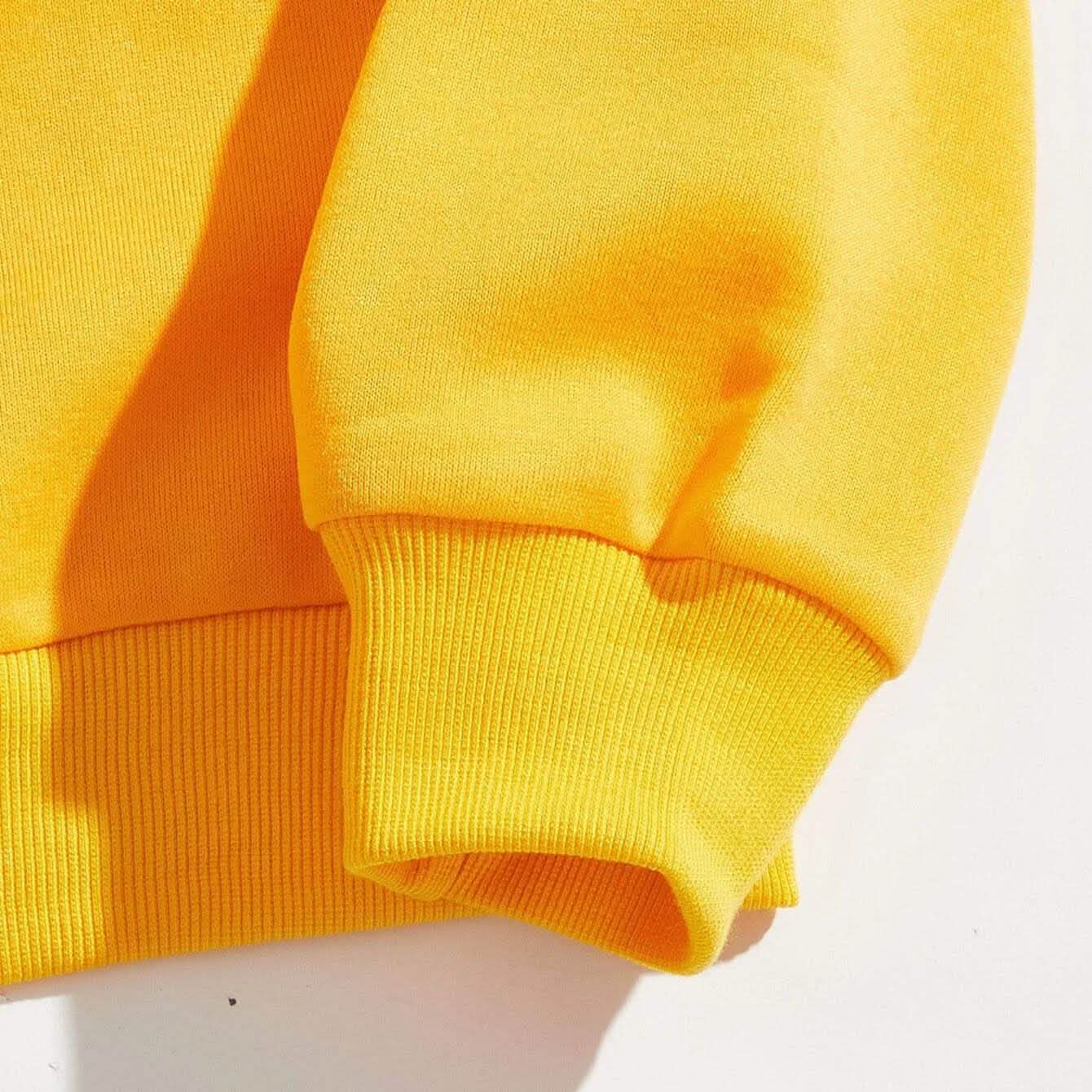Letter Graphic Thermal Lined Sweatshirt