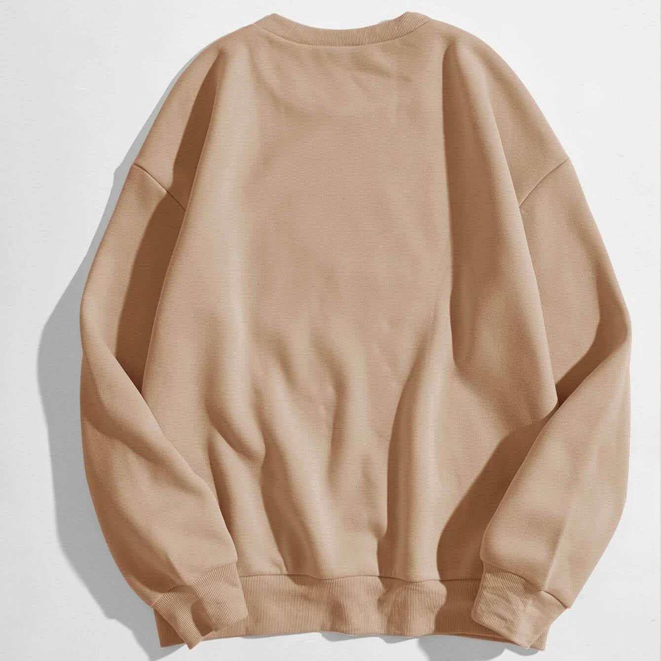 Letter Graphic Thermal Lined Sweatshirt