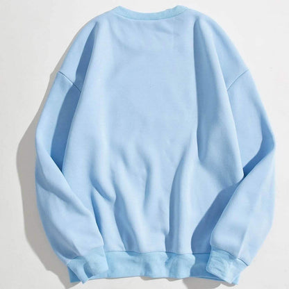 Letter Graphic Thermal Lined Sweatshirt