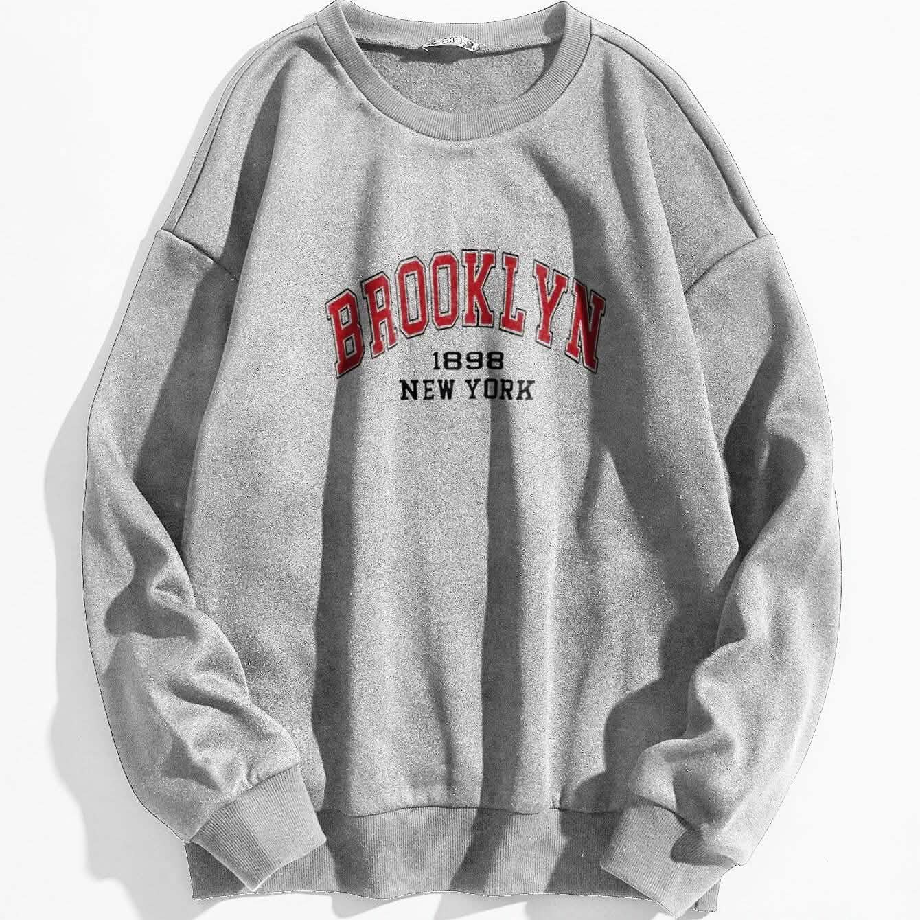 Letter Graphic Thermal Lined Sweatshirt