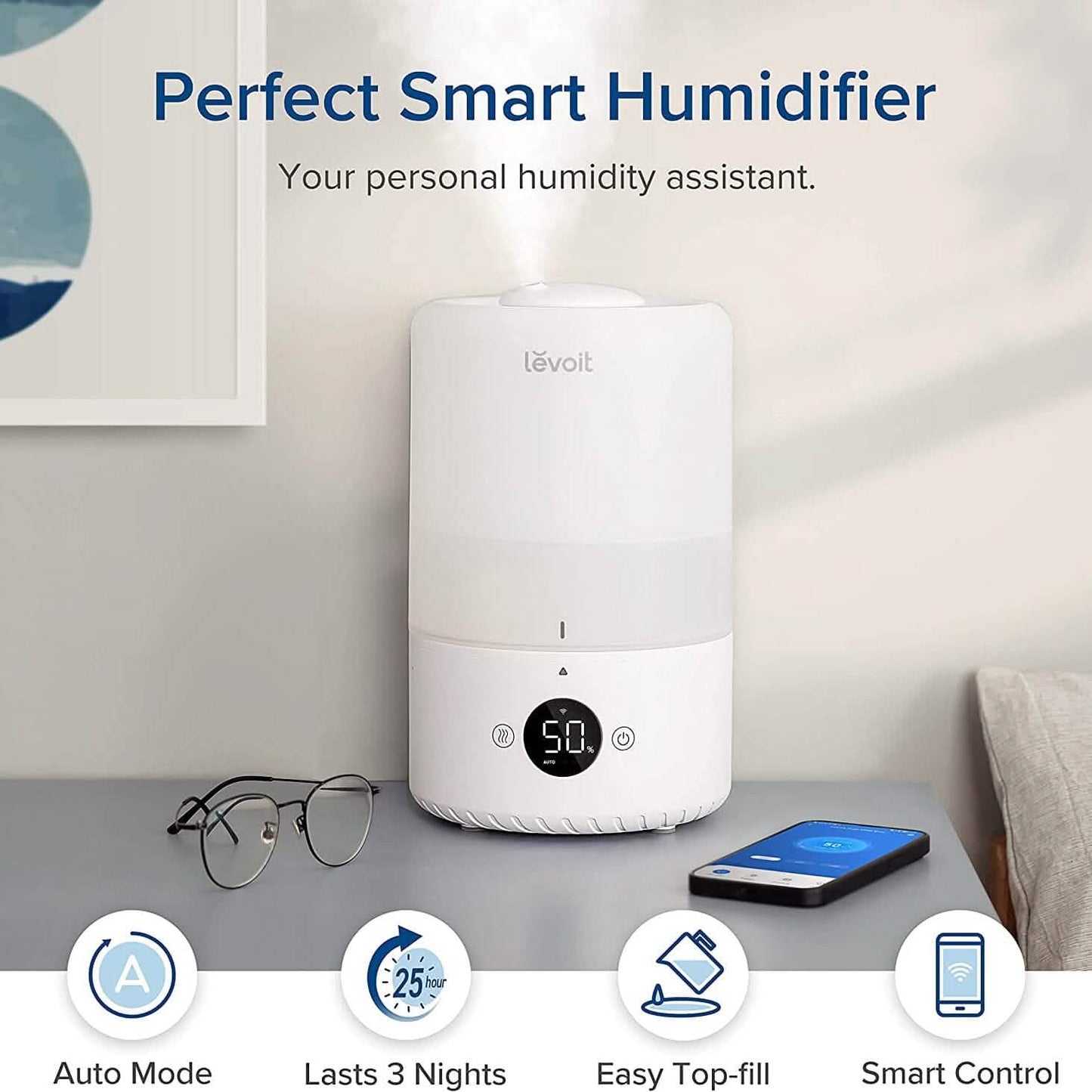LEVOIT Dual200S Smart Cool Mist Humidifier