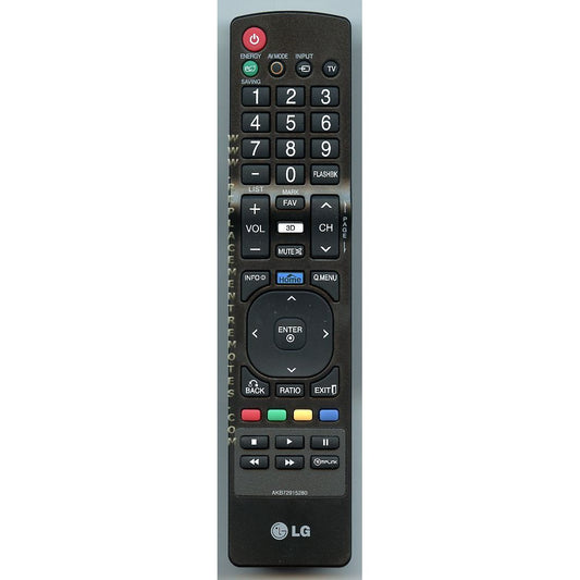 LG AKB72915280 TV Remote Control