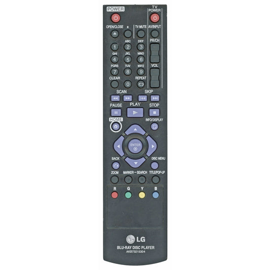 LG AKB73215304 Blu-ray Home Theater Remote Control