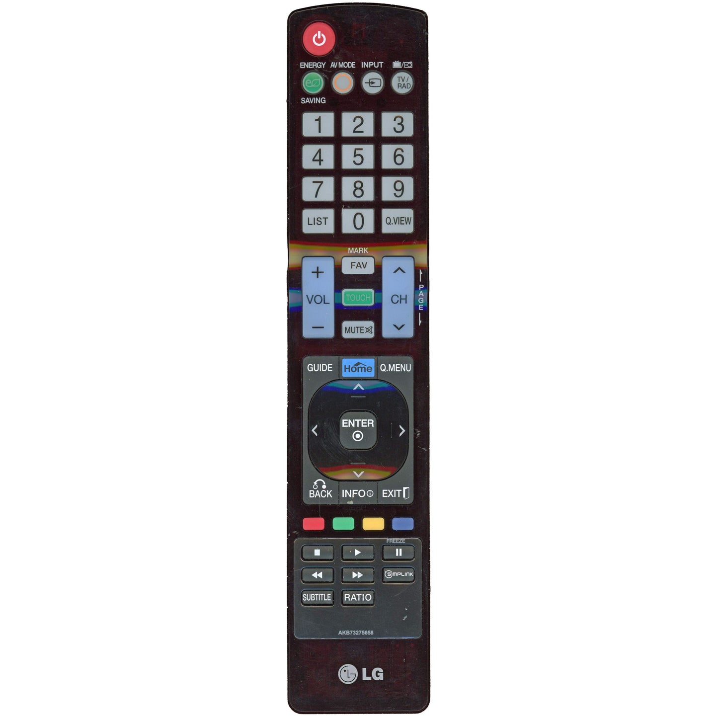 LG AKB73275658 TV Remote Control