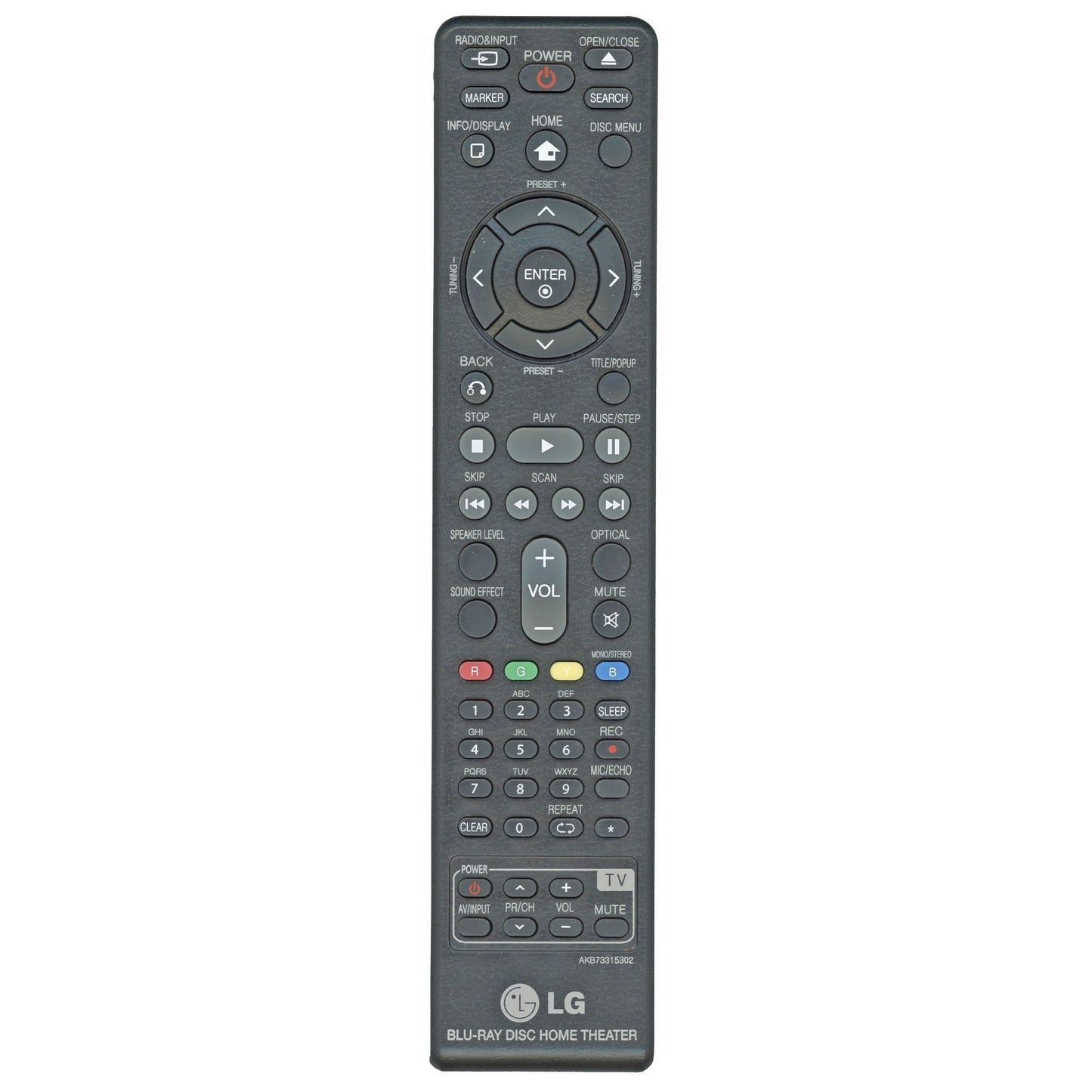 LG AKB73315302 Blu-ray Home Theater Remote Control