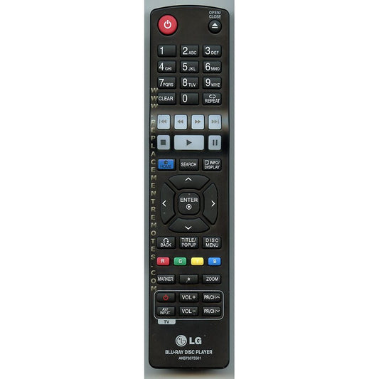 LG AKB73375501 TV Remote Control
