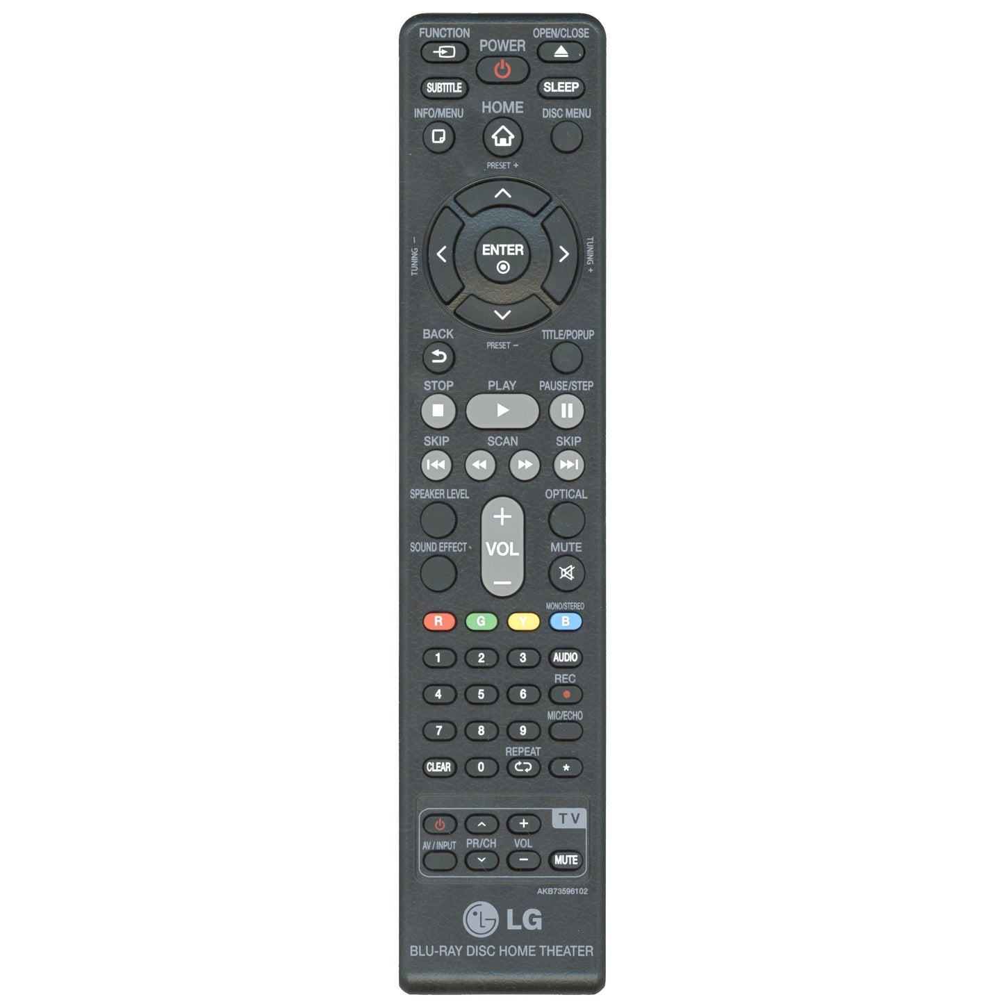 LG AKB73596102 Blu-ray Home Theater Remote Control