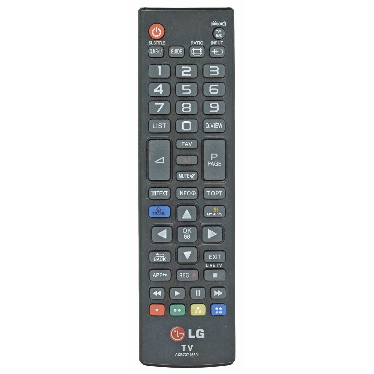 LG AKB73715601 TV Remote Control