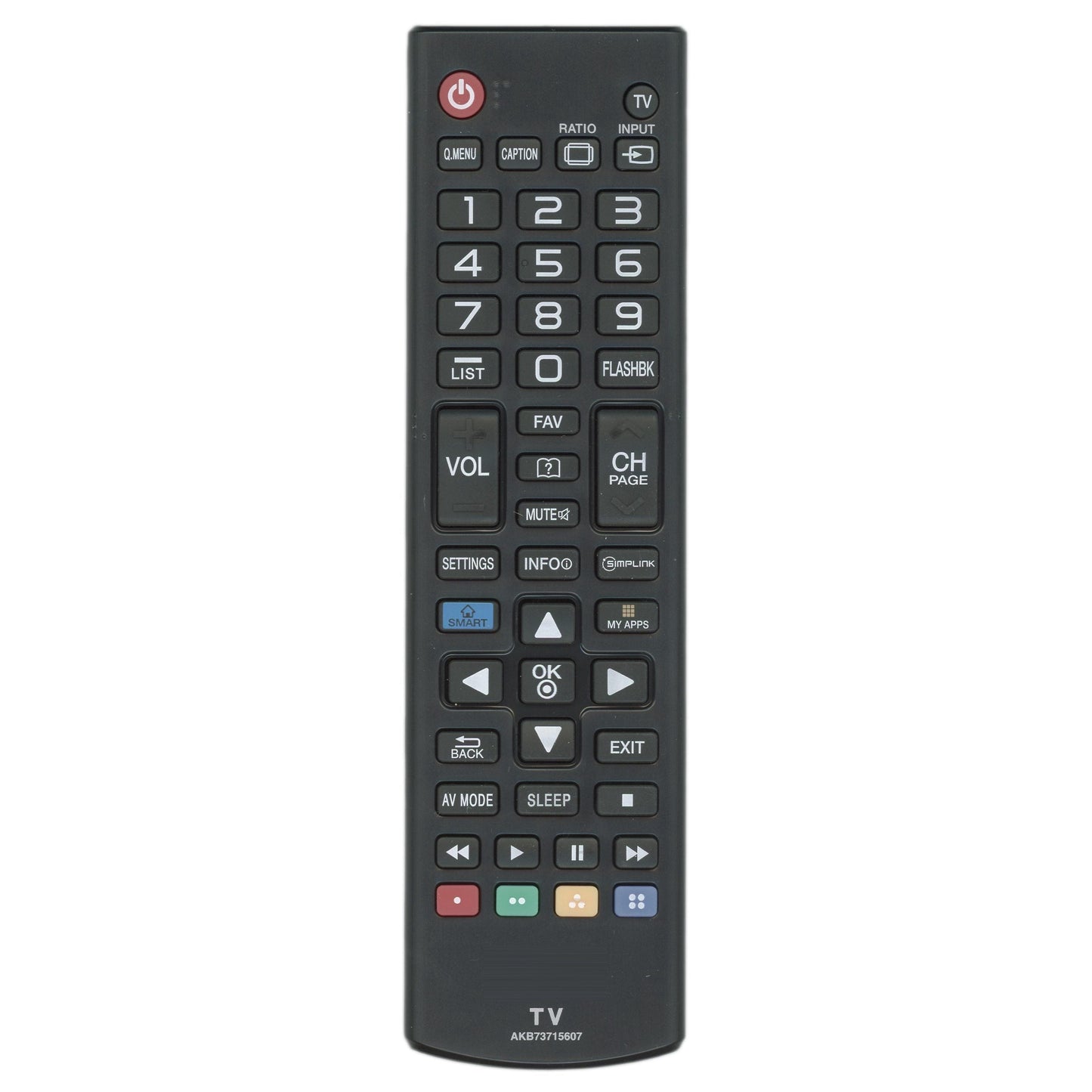 LG AKB73715607 TV Remote Control